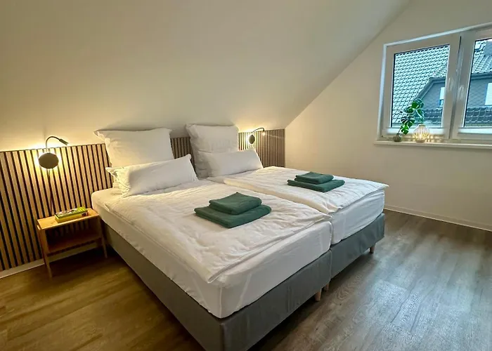 アパート Familie Oder Beruflich - 2 Schlafzimmer - 3 Betten - Geraeumig - Kueche - Gemuetlich バート・リップシュプリンゲ